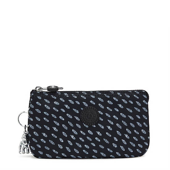 Kipling Creativity Large Printed Pouch Väska Svarta Vita | SE 1123LI